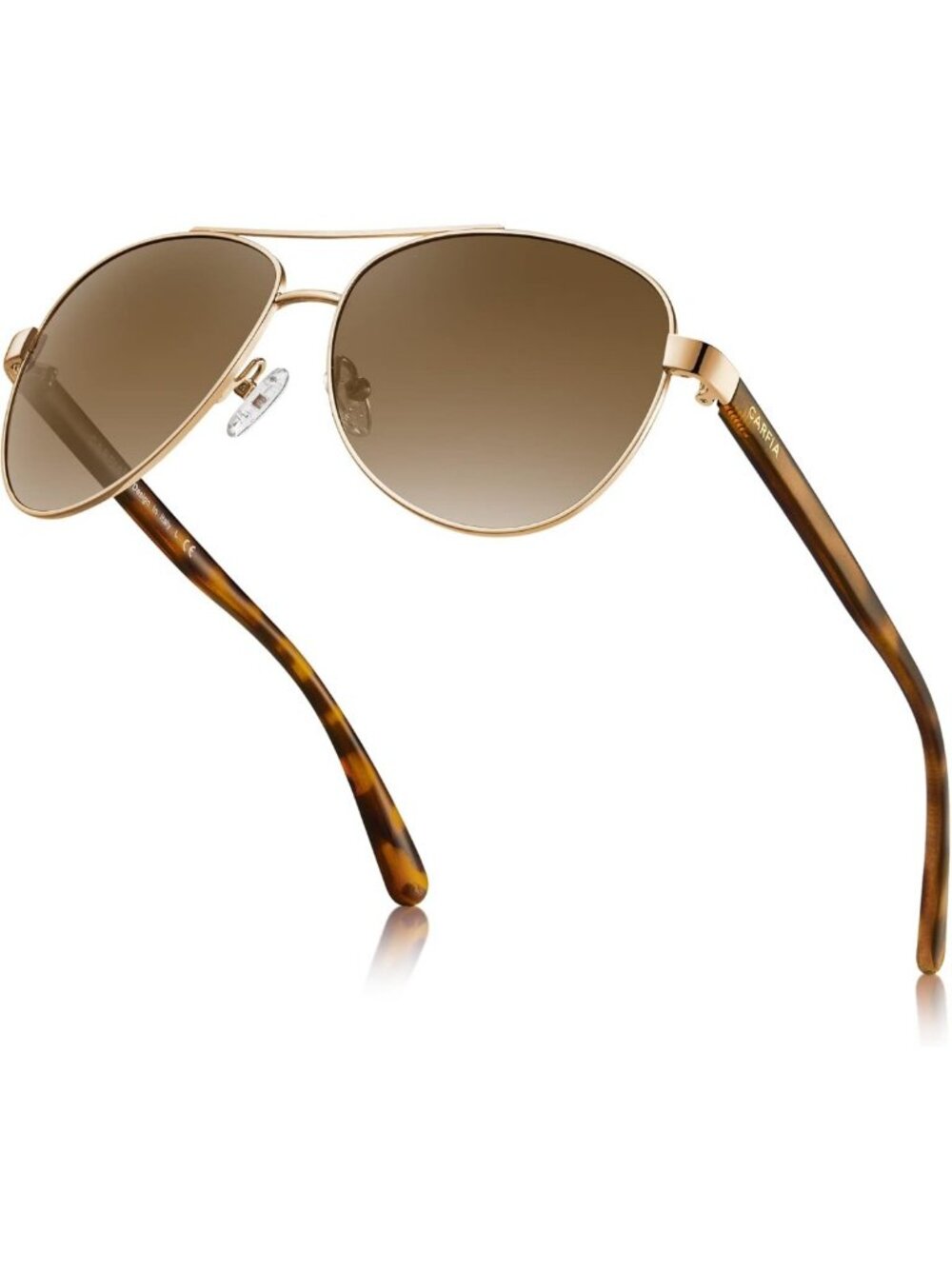 Stylish Polarized Pilot Sunglasses for Women | UV400 Protection, Metal Frame